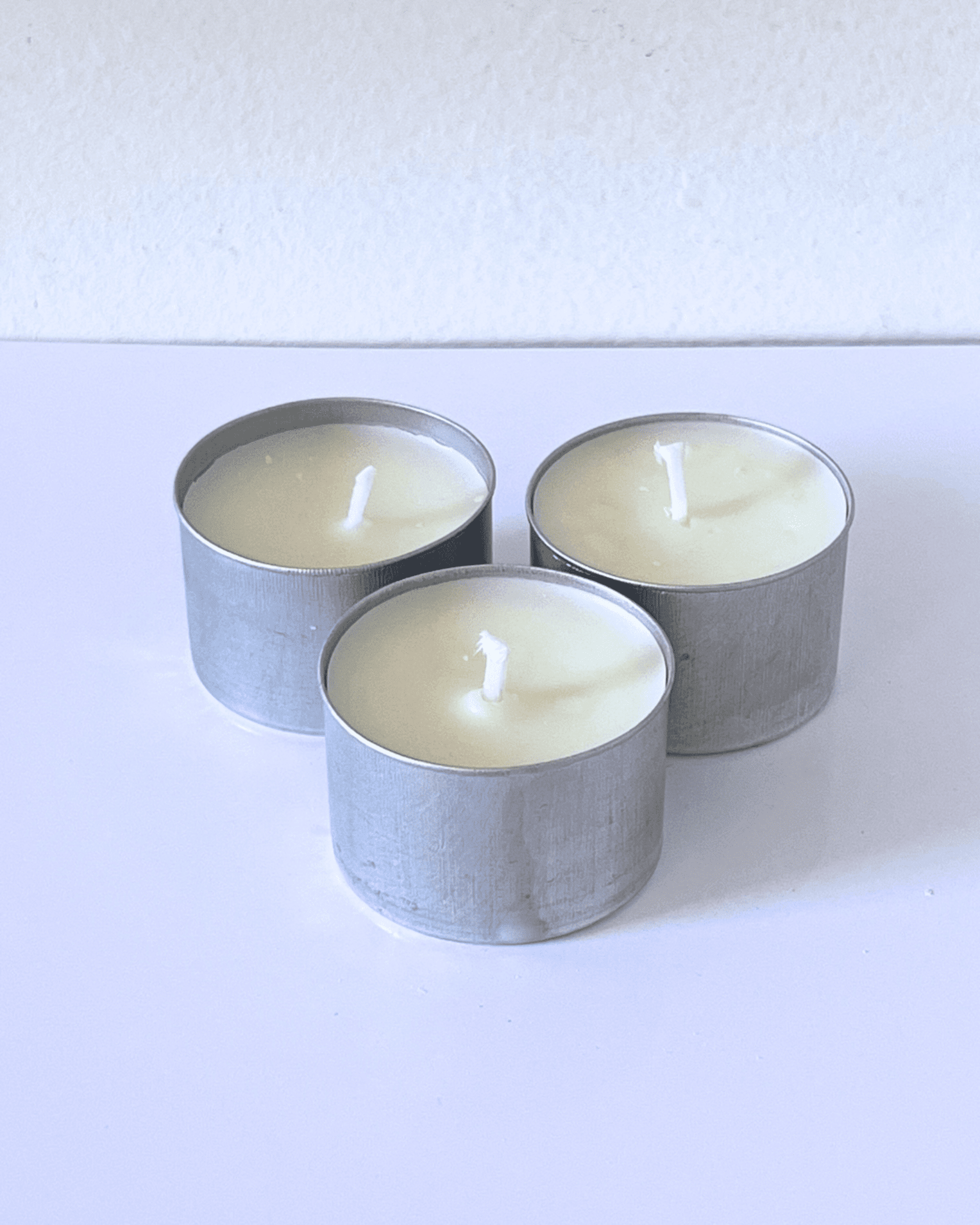 Pack velas de té sin aroma (6-7h duración) - 2
