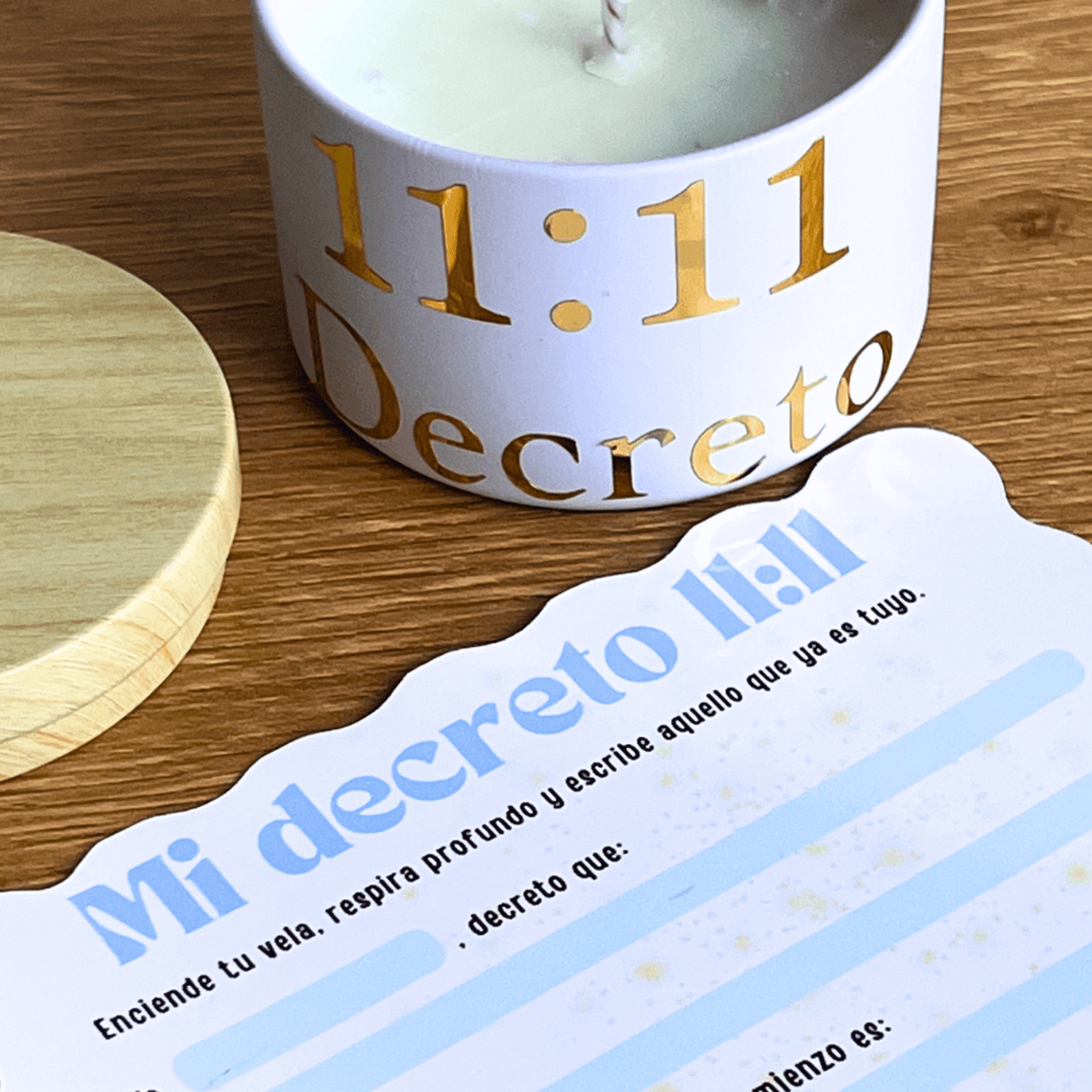 11:11 DECRETO · Vela para manifestar - Palo Santo ✨ - 3